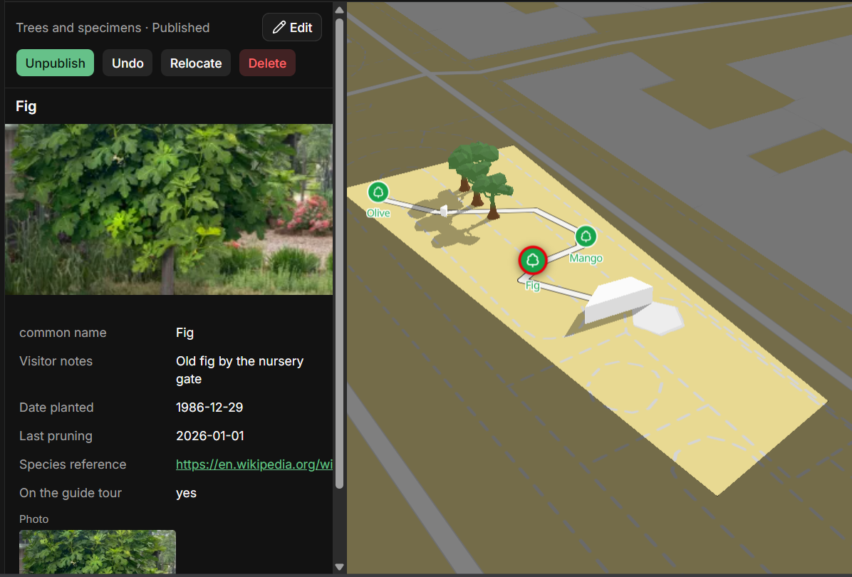 Categories and custom fields screenshot